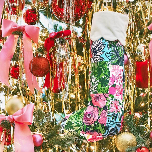 NWT Lilly Pulitzer cotton printed stocking Multi Party Punch Patch - Picture 3 of 3